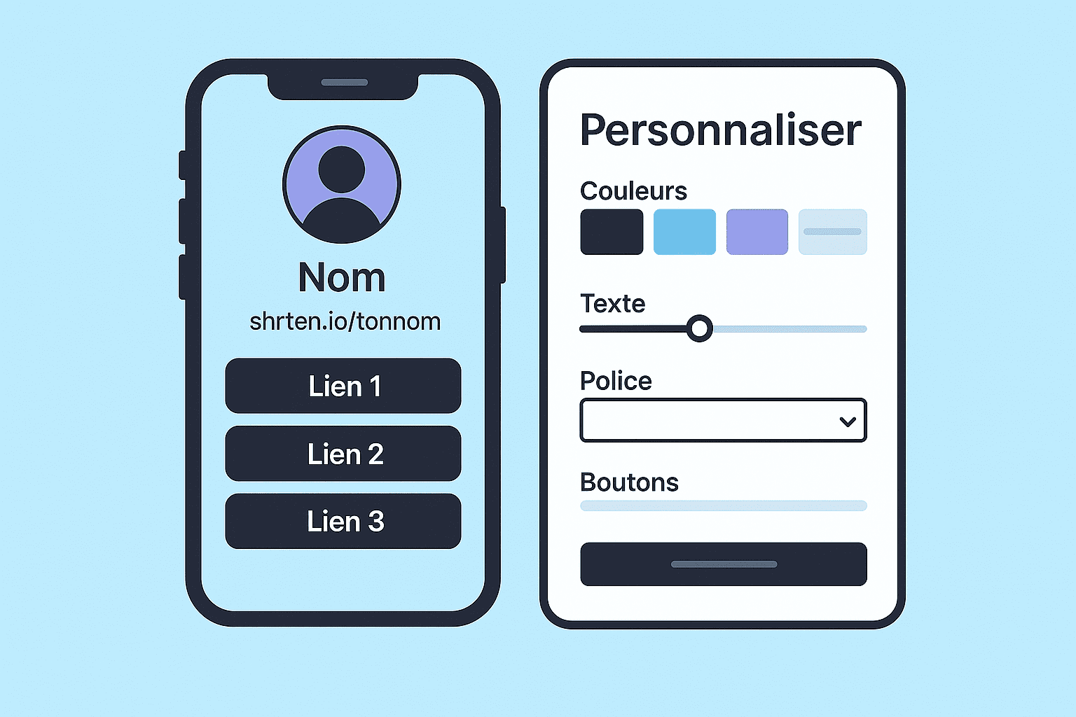 Capture d'écran de la page d'édition de l'application biolink